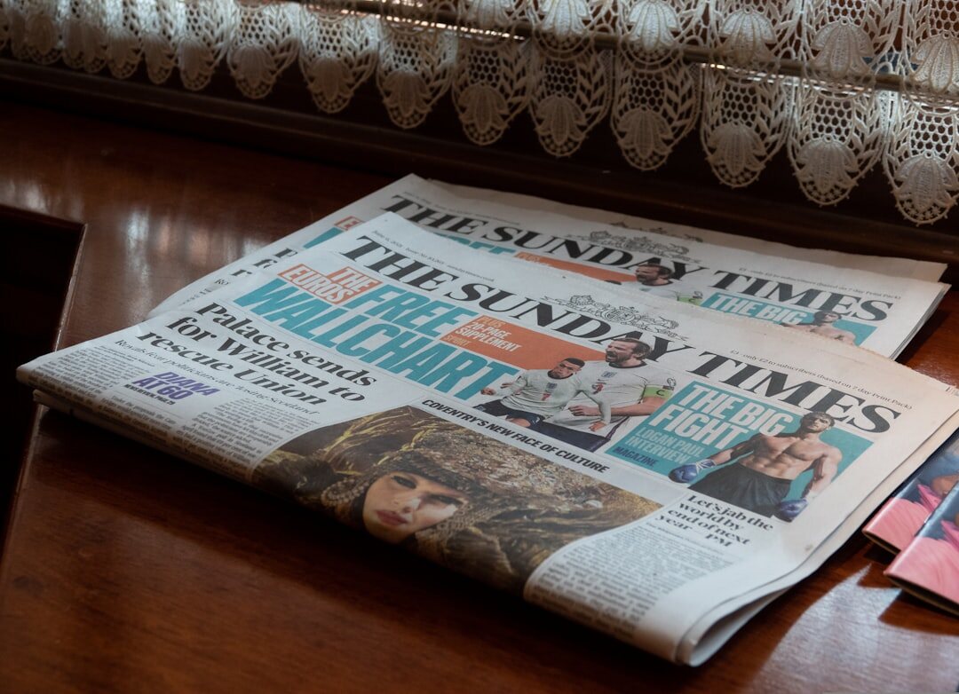 newspaper headline