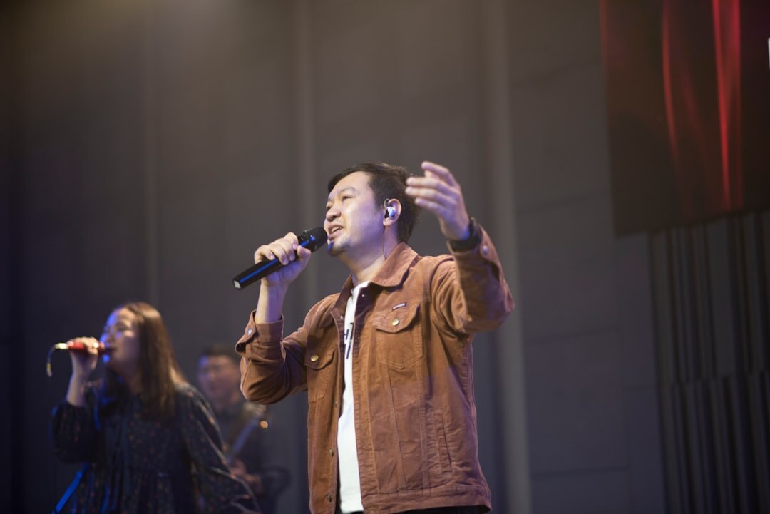 young local star performing on stage