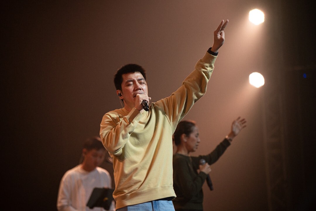 young local star performing on stage