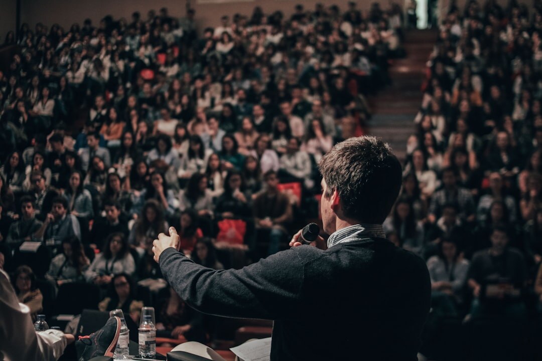 politician giving speech